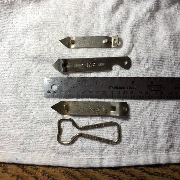 Vintage beer bottle openers church keys Budweiser pearl jax beers - Picture 2 of 10